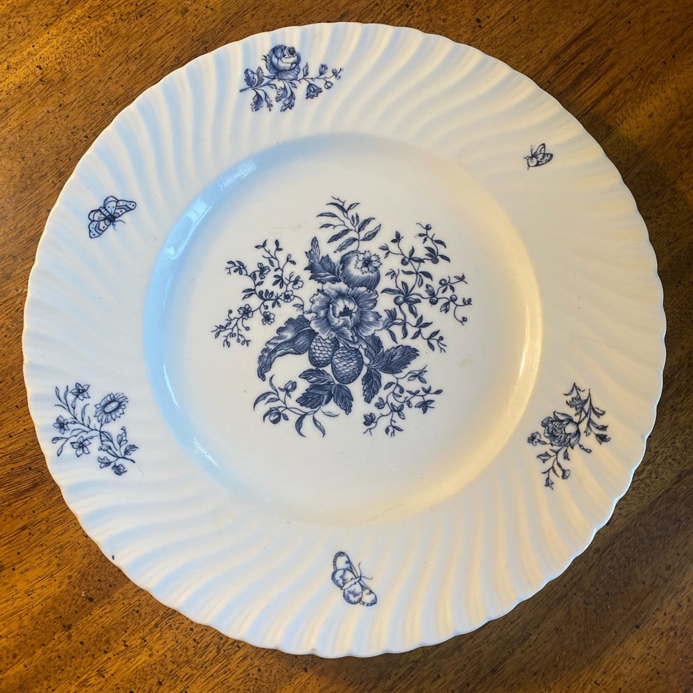 Royal Worcester Blue Sprays 10 3/8”Dinner Plate